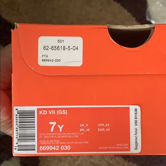 Nike KD VII 7Y - Picture 4 of 4